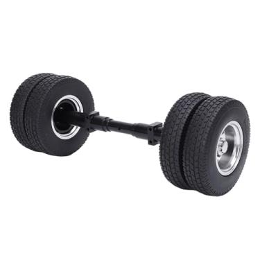 Imagem de RiToEasysports Pneu de Eixo Traseiro de 85 Mm, Substituição de Borracha de Liga de Alumínio para Carros RC, Roda Durável de Alta Capacidade de Carga para Reboque de Trator 1/14 e Atualizações de