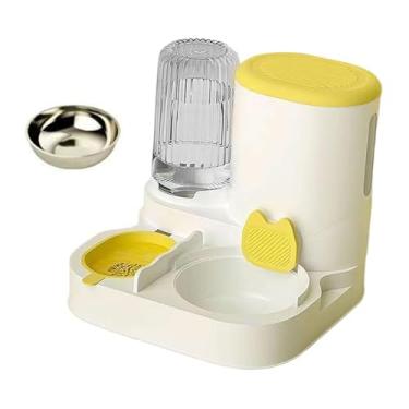 Imagem de Generic Alimentador E Bebedouro Automático para Cães para Uso Doméstico, para Cães Pequenos E Coelhos, Amarelo