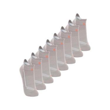 Imagem de Kit com 8 Pares de Meias Performance Running Lupo 3276-002, Cinza, 33-