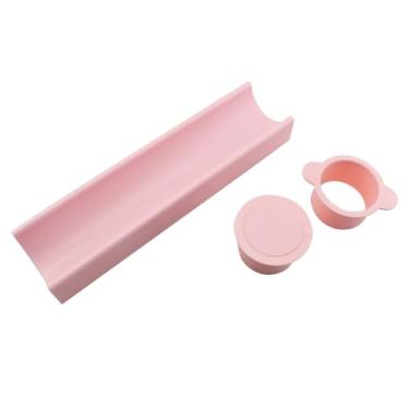 Imagem de TAODAN Conjunto de moldes de biscoito redondo de material ABS, cortador de bolo, bandeja de 22 cm e ferramenta de cozimento em bastão adequado para fazer sobremesas faça você mesmo lanches