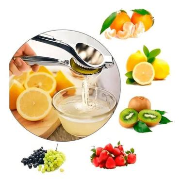 Imagem de 2X Espremedor Manual De Limão Em Aço Inox Maciço Resistente