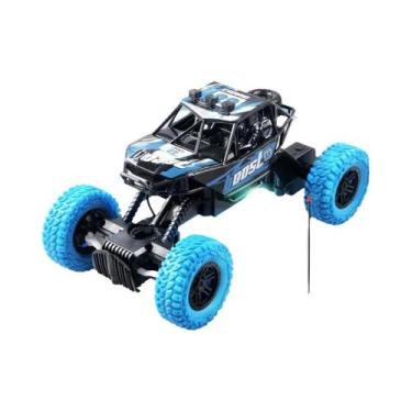 Imagem de Carro de Controle Remoto Off-Road com Luzes Piscantes Coloridas e Roda