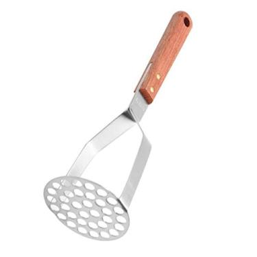 Imagem de Espremedor de batatas Empurrador de legumes manual e cabo de aço inoxidável triturador de prensa de cozinha (na alça)