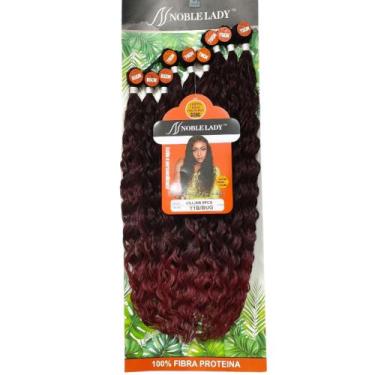 Imagem de Cabelo Fibra De Proteína Idêntico Ao Humano Cacheado 75cm lilian - bbl