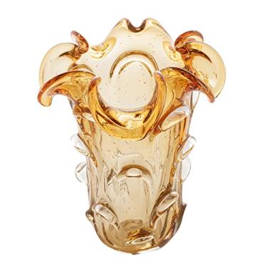 Imagem de WOLFF - Vaso de Vidro Italy Âmbar 18cm x 24cm-Enxoval - Casamento - Decoração - Enfeites - Mesa Posta - Vasos Decorativos