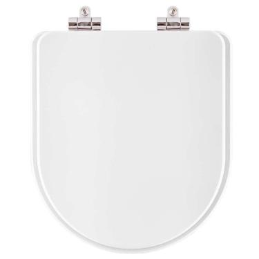 Imagem de Assento Sanitario Poliester Soft Close Turquesa Branco para vaso Pettra 6lpf