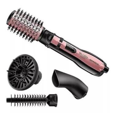 Imagem de Escova Giratória Secadora Alisa Modela Define 1200w Mondial, 220V