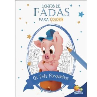 Imagem de Contos De Fadas Para Colorir: Três Porquinhos, Os