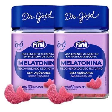 Imagem de Melatonina Em Gummys 120 Gomas Sabor Morango Dr Good Fini Morango