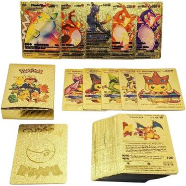 Imagem de Cartas Pokemon 25 Folhas De Ouro Edição Limitada Douradas - Magalu LOJ