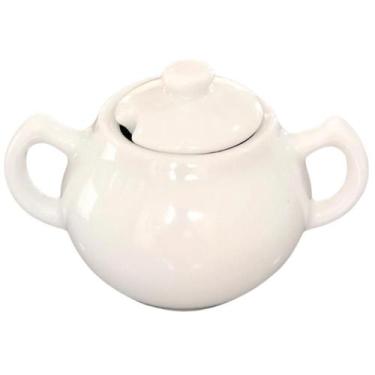 Imagem de Açucareiro de Porcelana Branca 250ML - Chaleira - Antilope Decor Porce