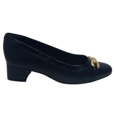 Imagem de Sapato Feminino Comfortflex Lançamento, 34, Preto