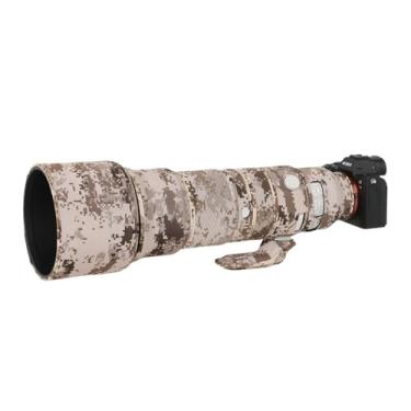 Imagem de ZZQ&CCF Capa de lente camuflada à prova d'água para Sony FE 400-800 mm f/6,3-8 G OSS Capa protetora de chuva SEL400800-#SMMC Camuflagem do deserto