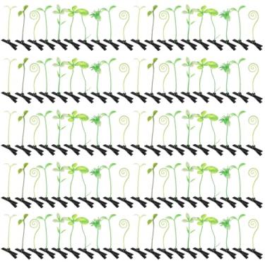 Imagem de Tigeen 100 peças de grampos de cabelo rave broto de feijão grampos de cabelo rave prendedor de grama bonito estilo misto planta flor borboleta cogumelo acessórios de cabelo para festa em casa festival