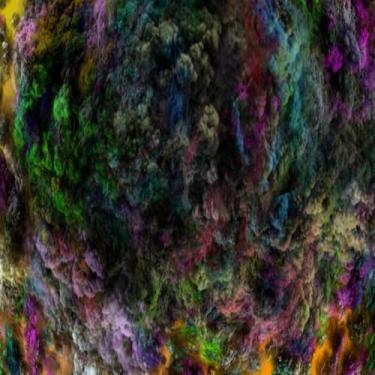 Imagem de Quadro Decorativo Colorful Rainbow Painel de Arte Moderna para Parede 40x40cm