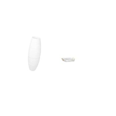 Imagem de Fenteer Abajur de Chão Simples com Suporte para Lâmpada de Papel, Bandeja Organizadora Moderna para Joias, Organizador de Estilo Nórdico Retangular Pa