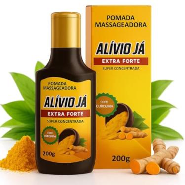 Imagem de Pomada para Dor Alívio Já 200g – Arnica, Cúrcuma, Copaíba e Mentol – Creme Massageador Antiinflamatório e Relaxante para Pernas Cansadas, Dores Musculares, Ombros, Costas e Articulações