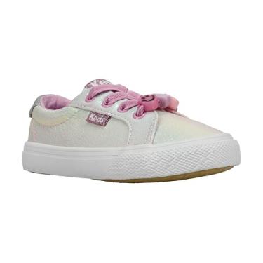 Imagem de Keds Tênis feminino Jumpkick Elastc Friendship, Rosa multimetálico, 10 Little Kid