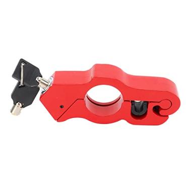 Imagem de Generic Trava de Alça de Motocicleta Resistente à Violação, Trava de Aperto à Prova de Intempéries para Ciclomotores, Atvs, Prova D'água, Material de Liga de Alumínio