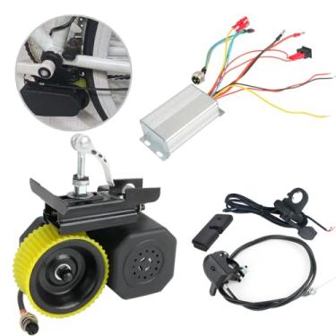 Imagem de BAIZIFU Kit de conversão de bicicleta elétrica faça você mesmo 250 W motor e controlador sem escovas, kit de impulsionador de bicicleta elétrica à prova d'água kit de conversão de bicicleta de fricção (36V-48V para bicicleta de 16-26")