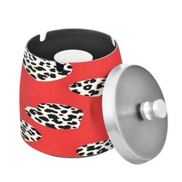 Imagem de Blueangle Cinzeiro de Dia dos Namorados com tampa para cigarros, à prova de vento/chuva, aço inoxidável, sem fumaça, inodoro, cinzeiro para uso interno ou externo (57)