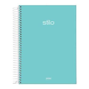 Imagem de Caderno Universitário Capa Dura 10 Matérias Verde 160 Folhas