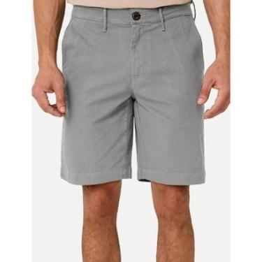Imagem de Bermuda Dudalina Masculina Sarja Right Textura Cinza Claro-Masculino