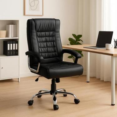 Imagem de Cadeira Presidente Escritório Com Molas Ensacada Ergonômica Big prime.