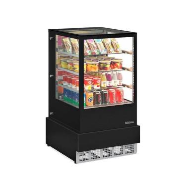 Imagem de Vitrine Refrigerada Dupla Função Gelopar 70 cm Preto 127V GGER-070