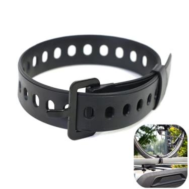 Imagem de Tiras de cabo ajustáveis com 25 fivelas, abraçadeiras reutilizáveis de borracha com clipe, alça de fixação de gancho e laço para organização de cabos, gerenciamento de fios, organizador de cabos