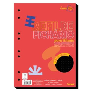 Imagem de Caderno Colegial Pontilhado Perfurado Papel Preto 40 Folhas