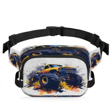 Imagem de Pochete azul retrô borboleta para mulheres e homens com alça ajustável bolsa de cinto bolsa transversal bolsa de peito bolsas de bumbum bolsa tiracolo, Cor 23