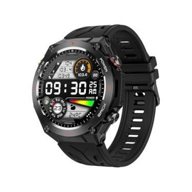 Imagem de EBTOOLS Relógio Inteligente, Tela Ips 1,45 Polegadas, 100+ Modos Esportivos, GPS, Prova de água, Lembrete de Vibração, 13 Idiomas, Carregamento Magnético, Rastreamento de Sono (BLACK)