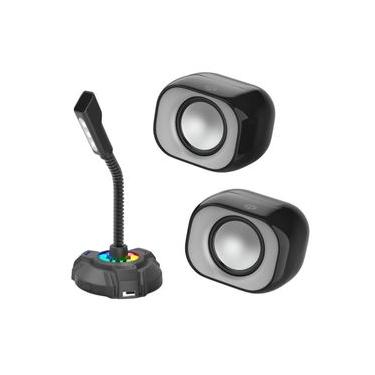 Imagem de Kit Alto Falante 2.0 para PC + Microfone para Desktop - HP