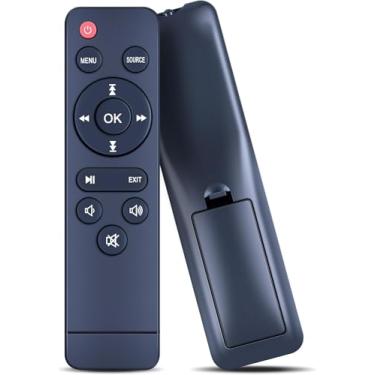 Imagem de Novo controle remoto de substituição compatível com TMY V08 V88, para projetor portátil AuKing M8-F LED LCD Wi-Fi, para NISOO M10, para mini projetor PANSEBA HI-04。