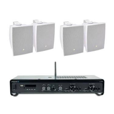 Imagem de Kit Amplificador Slim 2700 G5 Frahm + 4 Caixas Acústicas C621