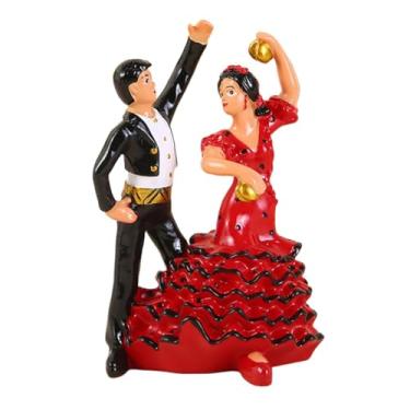 Imagem de FLCPJGV Estatueta Decorativa de Noivos, Estátua de Casal para Colocar em Uma Mesa, Escultura para O Dia Dos Namorados, Quarto, Entrada Ou Estante, Borda Preta, Tamanho real