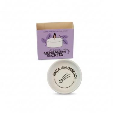 Imagem de Vela com Mensagem Secreta Vanilla Make a Wish