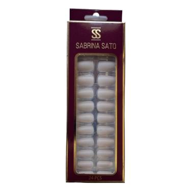 Imagem de Sabrina Sato Unhas Postiças Autocolantes Nude Bege Claro Ss2376-1 Com 24