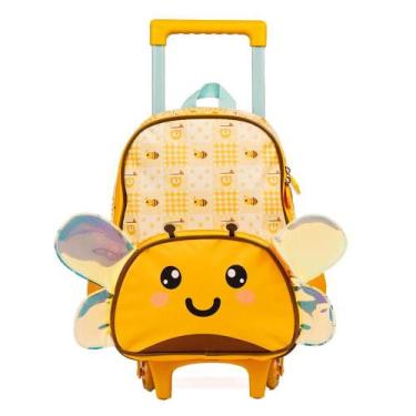 Imagem de Mochila Infantil de Rodinhas Pets Abelha Amarela - Bagaggio, U, Amarel