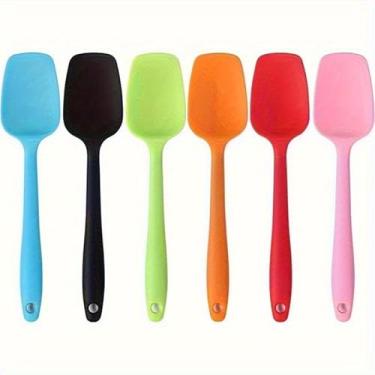 Imagem de Mini espátula de geléia de silicone, resistente a altas temperaturas, ferramenta para agitar e assar, utensílios de cozinha, itens essenciais de apartamento, ferramentas de panificação