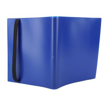 Imagem de Cryfokt Pasta de Coleção de Cartões de Jogos, 9 Bolsos, Suporte de Exibição de álbum de Negociação para Entusiastas de Cartões e Colecionadores, Material PP (Azul)