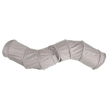 Imagem de Acouto Gatos e Gatinhos de Brinquedo de Túnel Dobrável Extra Grande, Tubo Enrugado Interativo de 132 Cm Com Design Flexível Em Forma de S, Multifuncional e Conector de Labirinto Exercício Divertido