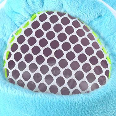 Imagem de Generic Bolsa Transportadora para Animais de Estimação, 3 Cores, Quente, Lavável, para Rato, Hamster, Chinchila, Ouriço, Viagem Ao Ar Livre para Animais Pequenos (Azul)