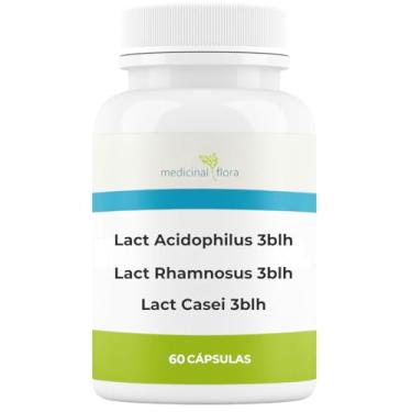 Imagem de Lactobacilus Acidophilus 3blh + Rhamnosus 3blh + Casei 3blh - 60 Cápsulas Gastrorresistentes