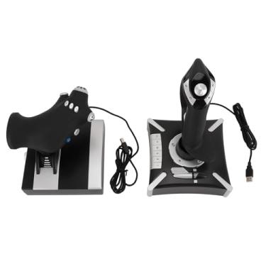 Imagem de RiToEasysports Controlador de Simulador de Vôo Com Vibração e Acelerador Simulado do Leme para a Diversão do Controle Final, para Vencer Em 8/8/10/11