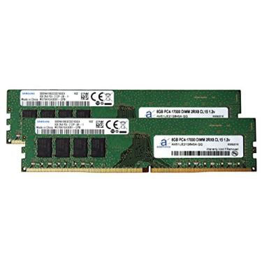 Imagem de Samsung Original 16 GB (2 x 8 GB) Atualização de memória de desktop para Gigabyte AB350-Gaming 3 placa mãe DDR4 2133Mhz PC4-17000 DIMM sem buffer 2Rx8 CL15 1.2v Notebook DRAM Adamanta