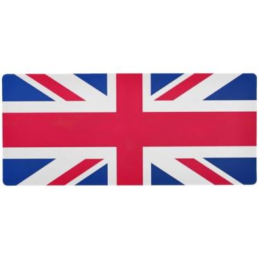 Imagem de Tapete de mouse com bandeira do Reino Unido com controle de precisão, mouse pads grandes, 89,9 x 39,9 cm, mouse pad pc