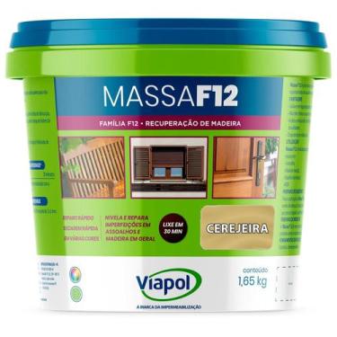 Imagem de Massa Calafetar Correção Madeira Viapol F12 1,65Kg Cerejeira