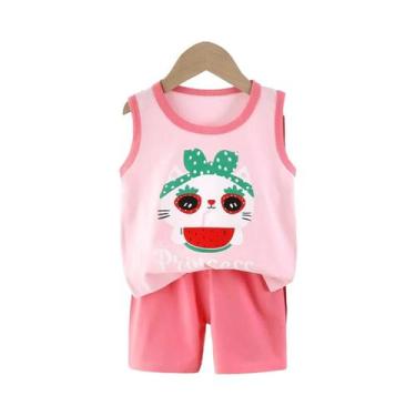 Imagem de Conjunto De Roupa Infantil De Verão Para Meninos E Meninas, Colete De 